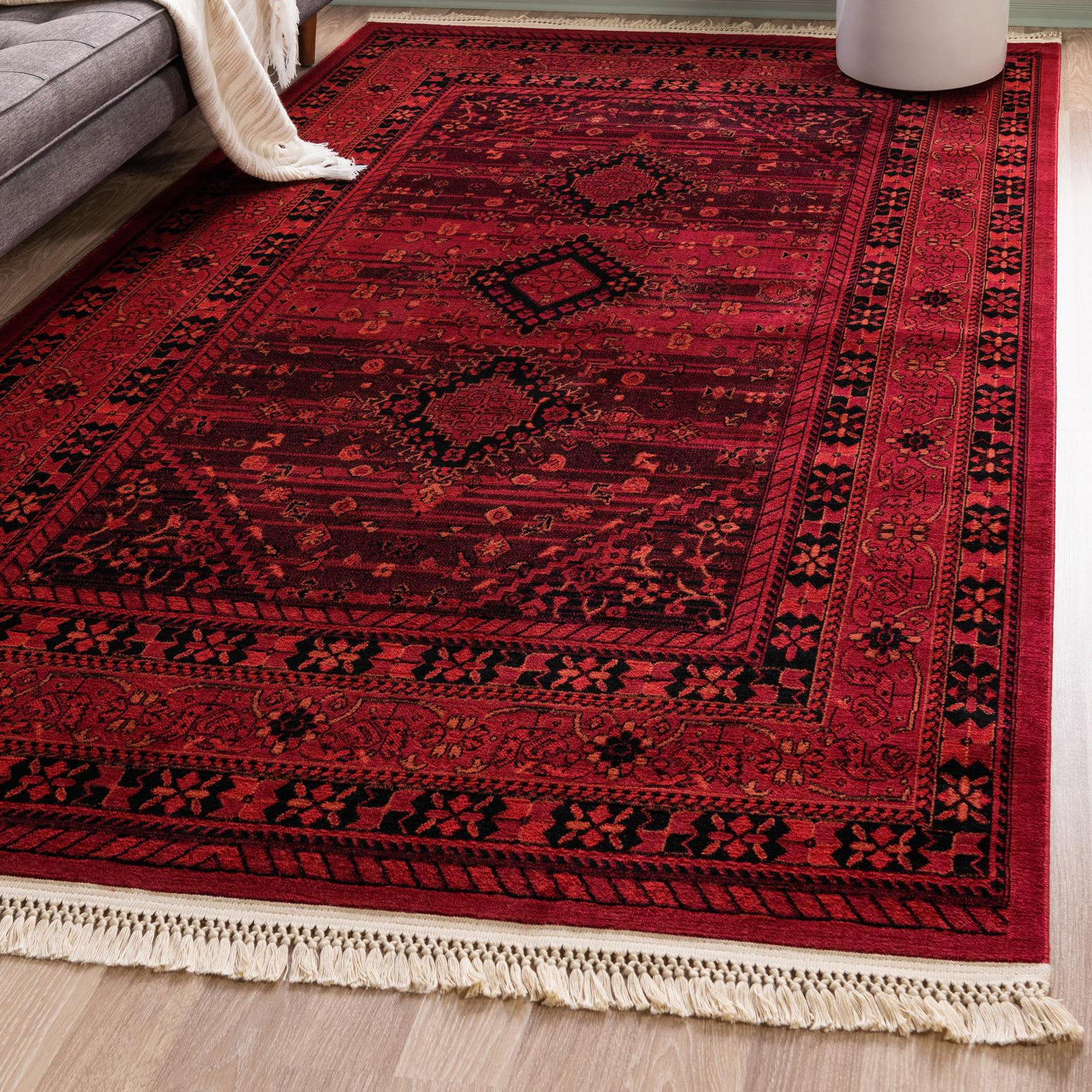 Lark Manor Amro Oriental Red Area Rug & Reviews - Wayfair Canada